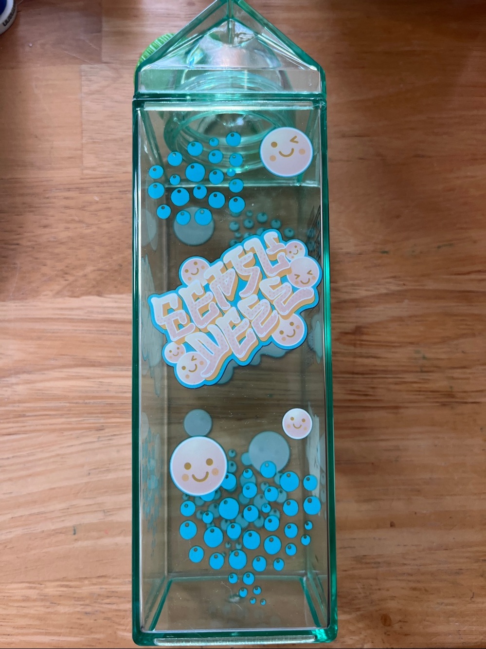 Marvel Guardians of the Galaxy Green Clear Water Bottle with HelloFresh Decals